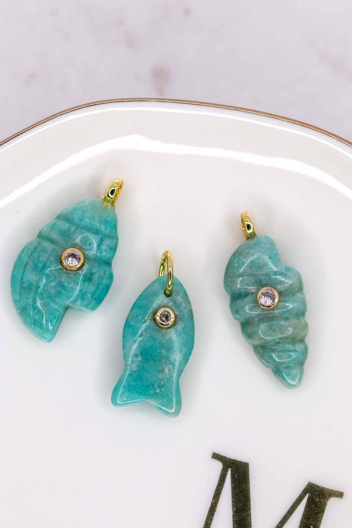Ligne Mè·ro Bijoux - Pendentifs CLÉ DE LUMIÈRE - Pierre Amazonite