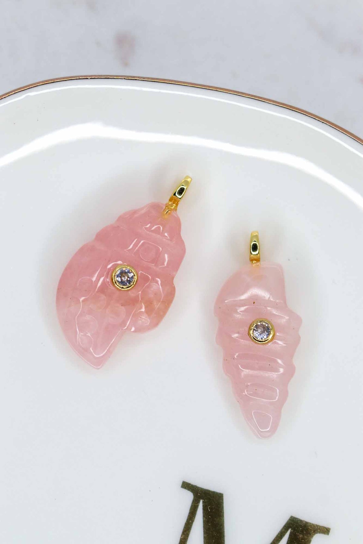 Ligne Mè·ro Bijoux - Pendentifs CLÉ DE LUMIÈRE - Pierre Quartz Rose
