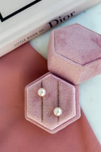 Carica l&#39;immagine nel visualizzatore di Gallery, Orecchini BOTTONI arg925 - Perle Autentiche ROSA - MINI
