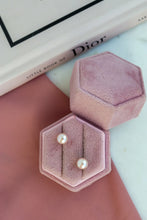Carica l&#39;immagine nel visualizzatore di Gallery, Orecchini BOTTONI arg925 - Perle Autentiche ROSA - MINI
