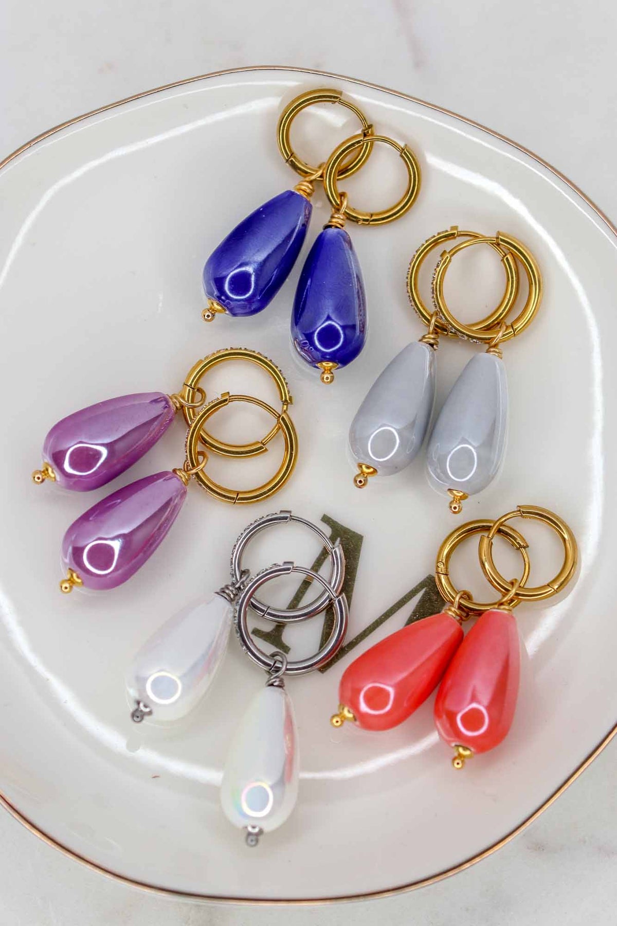 CERAMIC DROP earrings