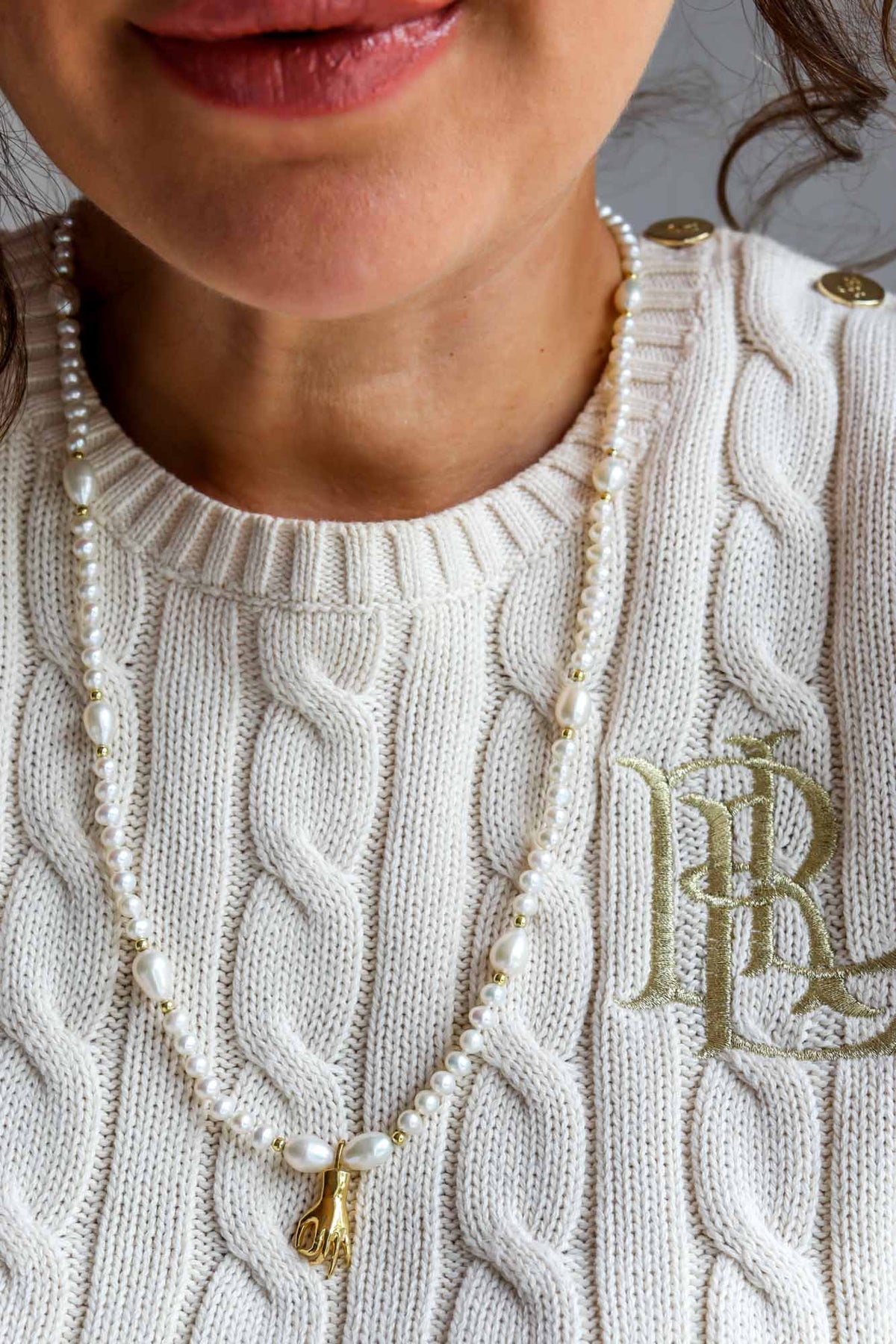 Linea Luxury - Collana GRAZIA ORO perle autentiche