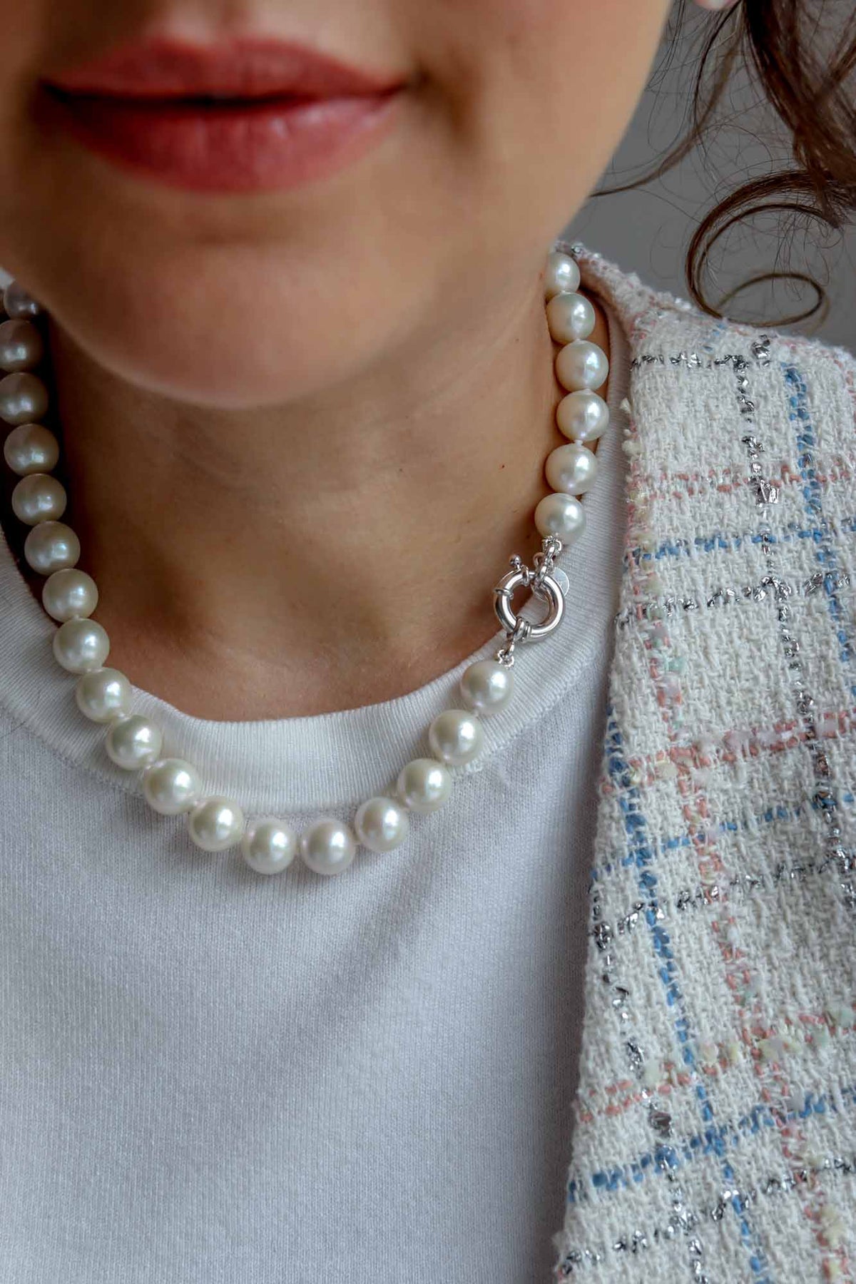 Linea Luxury - Collana SOVRANA perle Edison near round 11-12mm