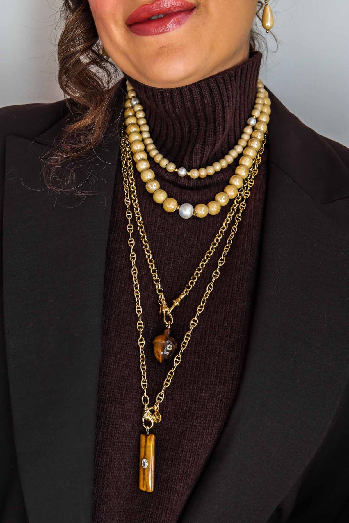 Linea Mè·ro Bijoux - Ciondolo CHIAVE DI LUCE - Ghianda