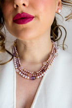 Carica l&#39;immagine nel visualizzatore di Gallery, Orecchini BOTTONI arg925 - Perle Autentiche ROSA - Grandi
