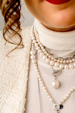 Carica l&#39;immagine nel visualizzatore di Gallery, Collana GRANATINA con pendente perla OMAGGIO - argento 925
