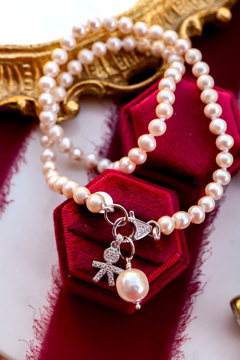 Collana BIMBO con ciondolo perla - argento 925