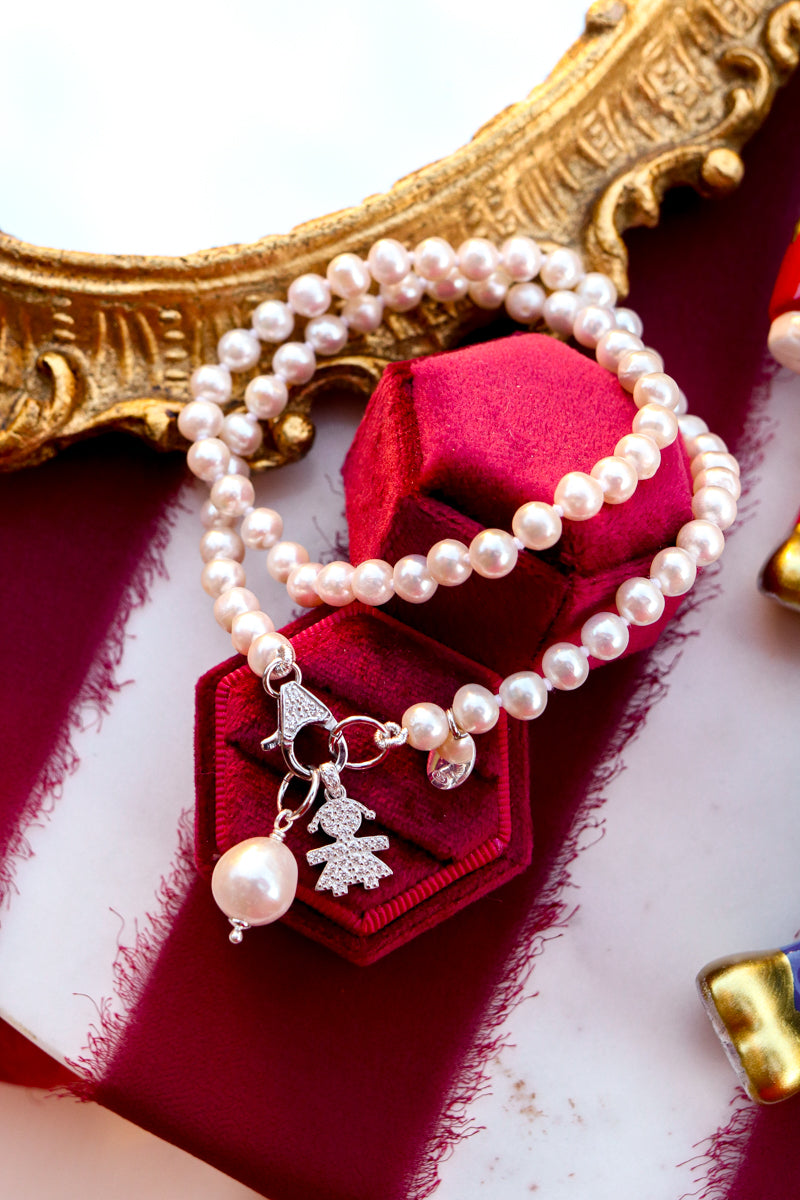 Collana BIMBA ciondolo perla - argento 925