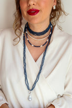 Carica l'immagine nel visualizzatore di Gallery, Collana FATA DEL BOSCO - BLU - argento 925
