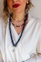 Carica l'immagine nel visualizzatore di Gallery, Collana FATA DEL BOSCO - BLU - argento 925

