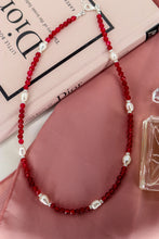 Carica l'immagine nel visualizzatore di Gallery, Collana FATA DEL BOSCO - ROSSO - argento 925
