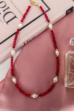 Carica l'immagine nel visualizzatore di Gallery, Collana FATA DEL BOSCO - ROSSO - argento 925 placcato oro 18k
