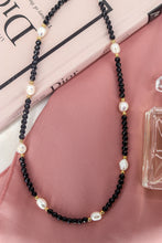 Carica l'immagine nel visualizzatore di Gallery, Collana FATA DEL BOSCO - NERO - argento 925 placcato oro 18k
