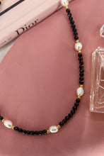 Carica l'immagine nel visualizzatore di Gallery, Collana FATA DEL BOSCO - NERO - argento 925 placcato oro 18k
