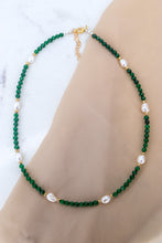 Carica l'immagine nel visualizzatore di Gallery, Collana FATA DEL BOSCO - VERDE - argento 925 placcato oro 18k
