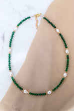 Carica l'immagine nel visualizzatore di Gallery, Collana FATA DEL BOSCO - VERDE - argento 925 placcato oro 18k
