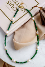 Carica l'immagine nel visualizzatore di Gallery, Collana FATA DEL BOSCO - VERDE - argento 925 placcato oro 18k
