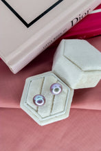 Charger l'image dans la galerie, Ligne Precious - Boucles d'oreilles BOUTONS arg925 - Perles authentiques grises - GRANDES

