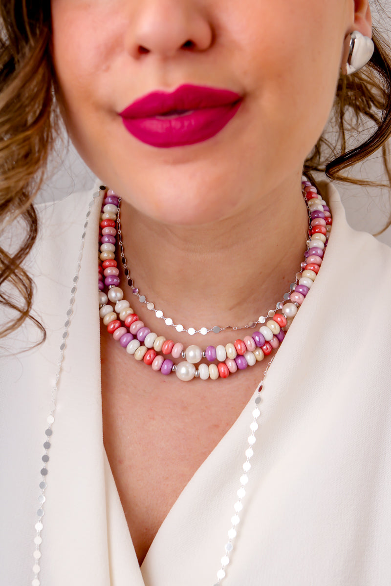 Ligne Precious - Collier RIFLESSI D'AMORE COURT - argent 925