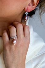 Carica l'immagine nel visualizzatore di Gallery, Linea Precious - Anello GOCCIA DI LUNA - Rosa - argento 925

