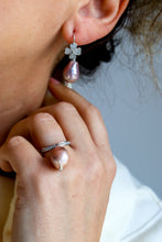 Carica l'immagine nel visualizzatore di Gallery, Linea Precious - Anello GOCCIA DI LUNA - Rosa - argento 925
