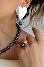Carica l'immagine nel visualizzatore di Gallery, Linea Luxury - Orecchini CUORE MELANY Deep Blue - EDIZIONE LIMITATA
