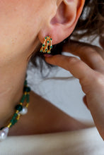 Charger l'image dans la galerie, Ligne Precious - Boucles d'oreilles ESPRIT DE LA FORÊT - argent 925 plaqué or 18 carats
