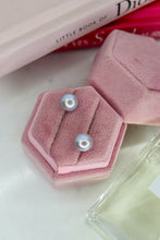 Charger l'image dans la galerie, Ligne Precious - Boucles d'oreilles BOUTONS arg925 - Perles Authentiques GRISES - Petites
