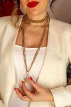 Carica l'immagine nel visualizzatore di Gallery, Collana MILLE MODI STELLA CADENTE - Champagne - argento 925 placcato oro 18k
