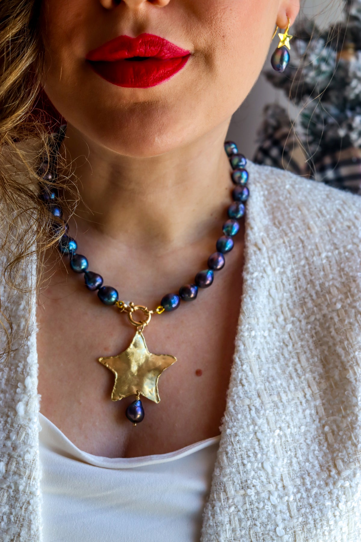 Ligne Luxury - Collier ÉTOILE FILANTE - COLLECTION DE FÊTES