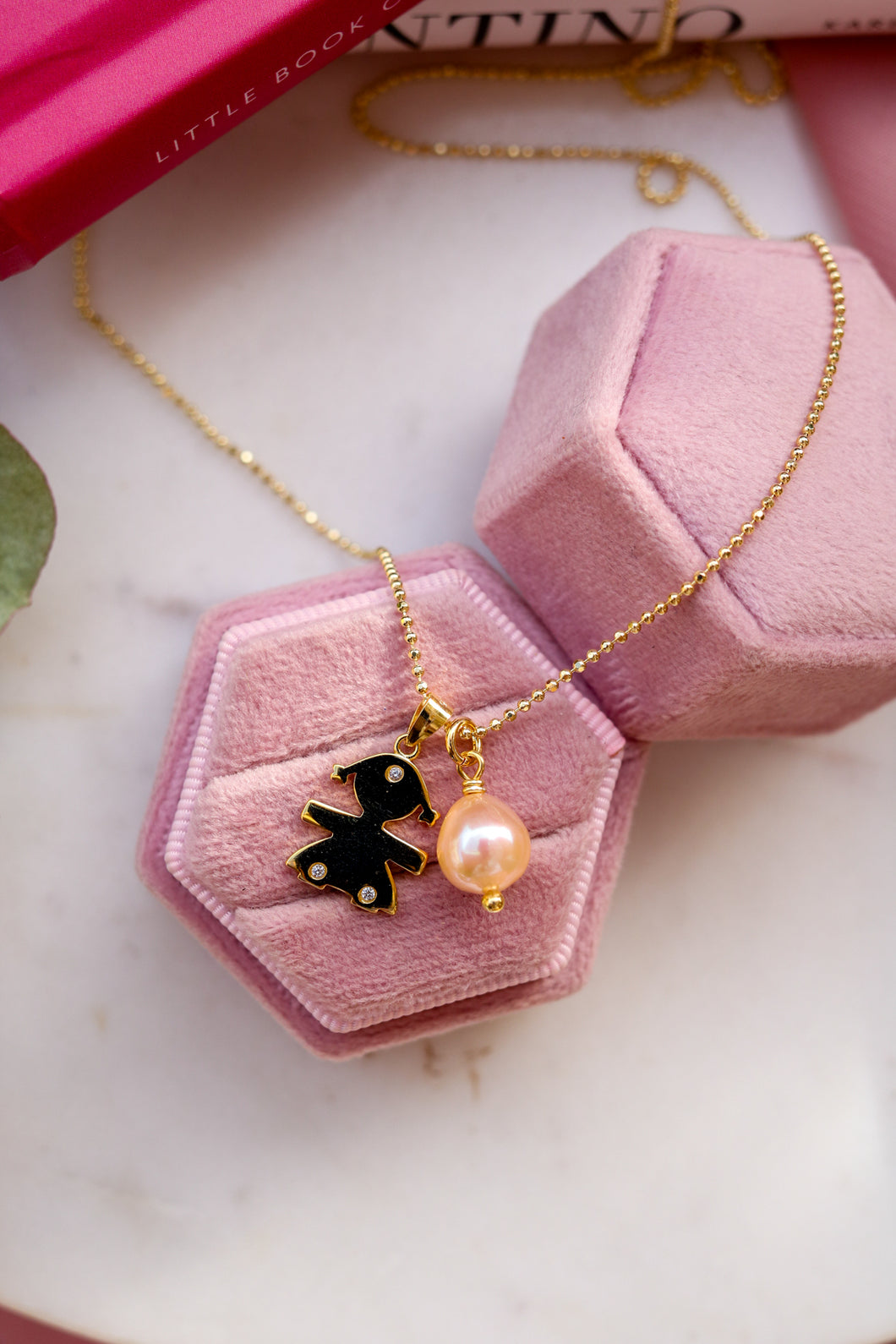 Collana BIMBO o BIMBA - argento 925 placcato oro 18k