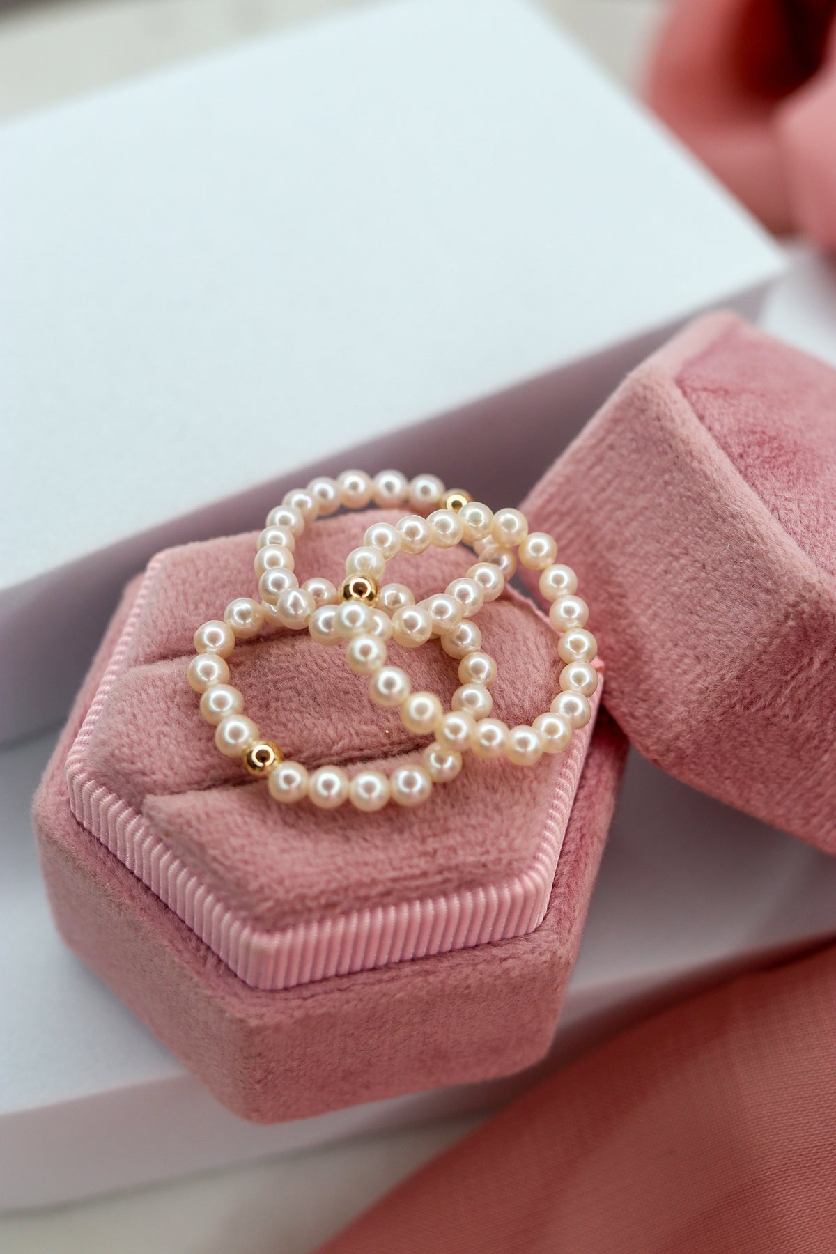 Ligne Precious - Bague Lumière de Perle - Blanc