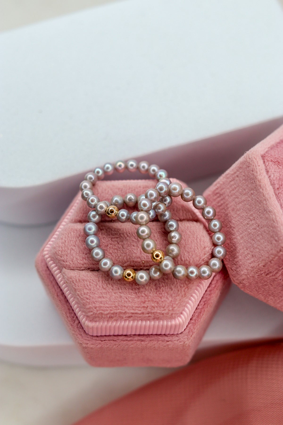 Ligne Precious - Bague Lumière de Perle - Gris