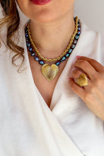 Carica l'immagine nel visualizzatore di Gallery, Linea Luxury - Collana RINTOCCO DI MEZZANOTTE ORO - LUXURY - argento 925

