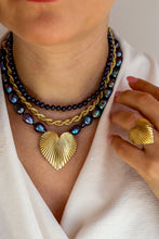 Carica l'immagine nel visualizzatore di Gallery, Linea Luxury - Collana RINTOCCO DI MEZZANOTTE ORO - LUXURY - argento 925
