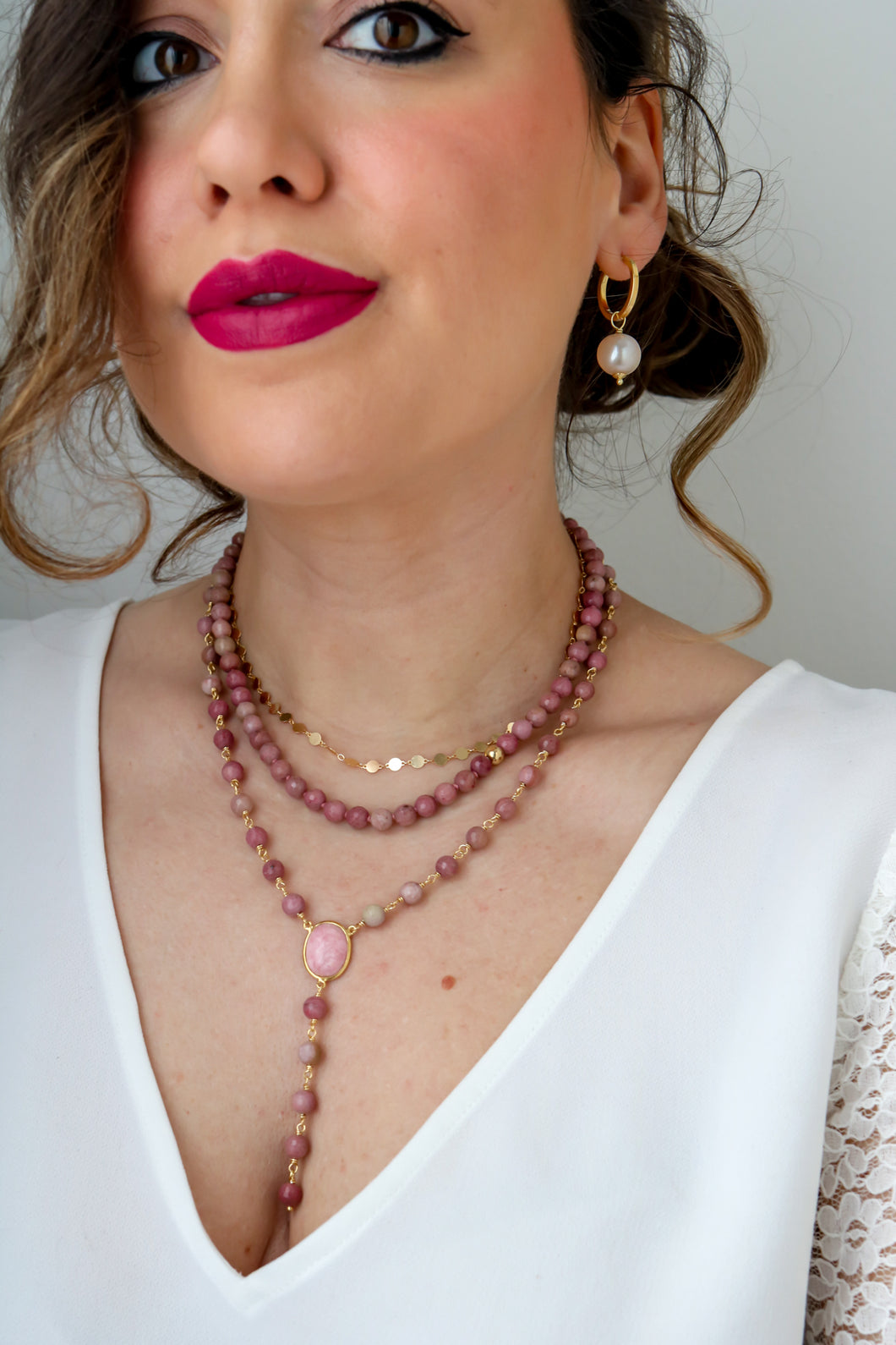 Collana JOLINA RODONITE - Amore e Relazioni