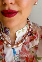 Charger l'image dans la galerie, Collier - ROSE IMPERIALE - LUXE - argent 925 plaqué or 18k
