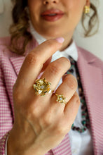 Load image into Gallery viewer, Precious Line - FIORISCI BIG GOLD Ring - 18k gold plated 925 silver
