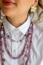 Carica l'immagine nel visualizzatore di Gallery, Linea Precious - Collana MALVA corta + Ciondolo Conchiglia Quarzo Rosa
