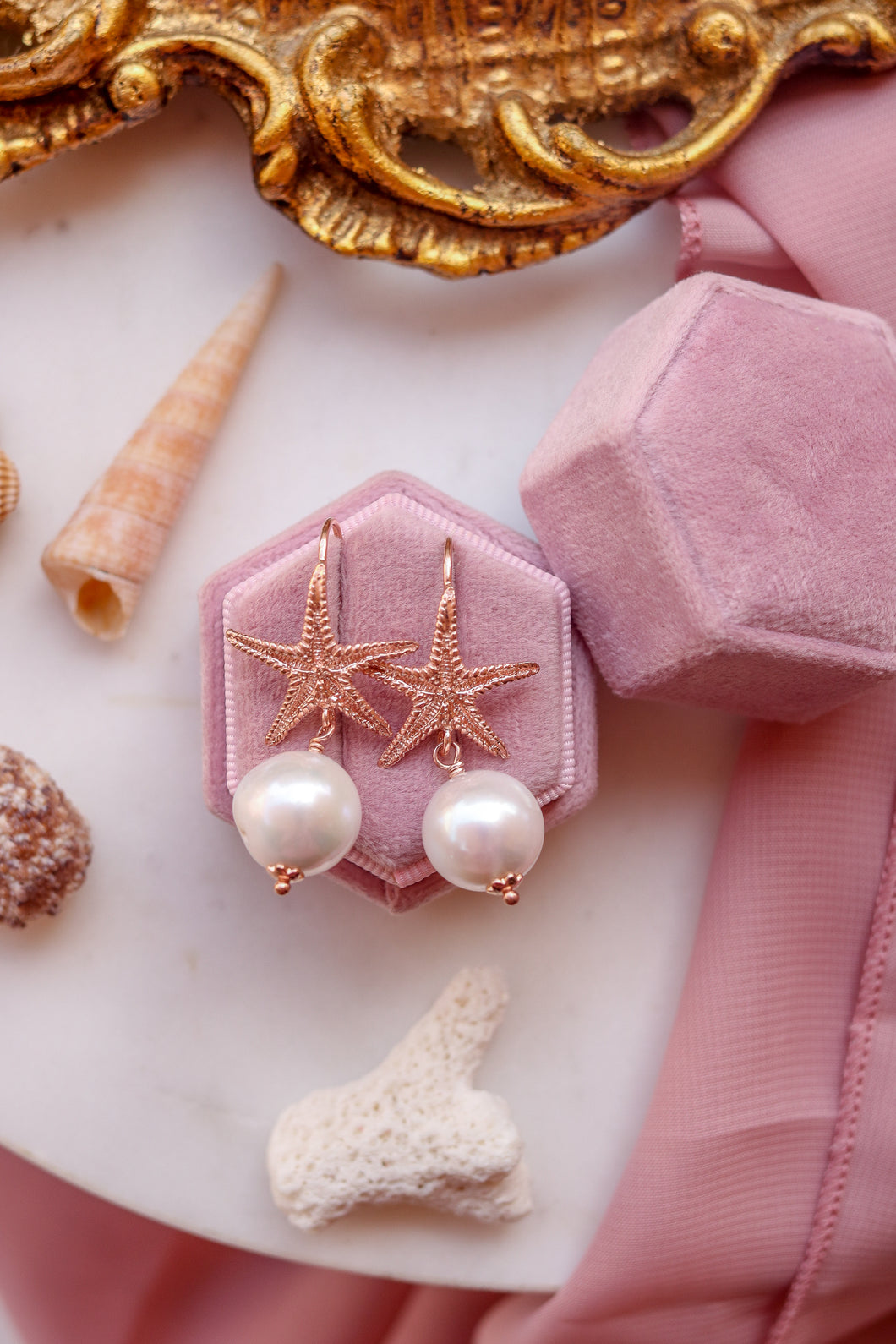 Orecchini SANTORINI - argento 925 placcato oro rosa 18k