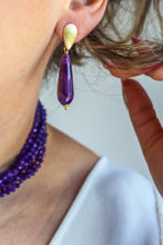 Carica l'immagine nel visualizzatore di Gallery, Linea Precious - Orecchini Gocce di Luce - Viola
