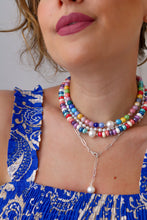Carica l&#39;immagine nel visualizzatore di Gallery, Collana CERAMICHINA - a palline - argento 925
