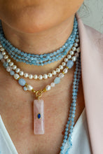 Carica l'immagine nel visualizzatore di Gallery, Linea Luxury - Collana Aura / Acquamarina ORO
