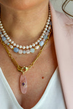 Carica l'immagine nel visualizzatore di Gallery, Linea Luxury - Collana Aura / Acquamarina ORO
