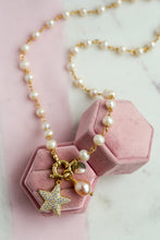 Carica l&#39;immagine nel visualizzatore di Gallery, COMBO Collana LA BASE di Melania Gorini Gioielli + Pendente Perla + Pendente A PIACERE - argento 925 placcato oro 18k

