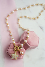Carica l&#39;immagine nel visualizzatore di Gallery, COMBO Collana LA BASE di Melania Gorini Gioielli + Pendente Perla + Pendente A PIACERE - argento 925 placcato oro 18k
