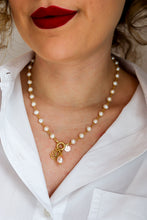 Carica l&#39;immagine nel visualizzatore di Gallery, COMBO Collana LA BASE di Melania Gorini Gioielli + Pendente Perla + Pendente A PIACERE - argento 925 placcato oro 18k
