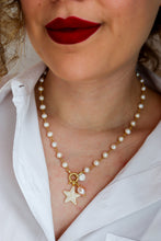 Carica l&#39;immagine nel visualizzatore di Gallery, COMBO Collana LA BASE di Melania Gorini Gioielli + Pendente Perla + Pendente A PIACERE - argento 925 placcato oro 18k
