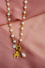 Carica l&#39;immagine nel visualizzatore di Gallery, COMBO Collana LA BASE di Melania Gorini Gioielli + Pendente Perla + Pendente BIMBO - argento 925 placcato oro 18k
