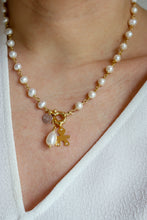 Carica l&#39;immagine nel visualizzatore di Gallery, COMBO Collana LA BASE di Melania Gorini Gioielli + Pendente Perla + Pendente BIMBO - argento 925 placcato oro 18k
